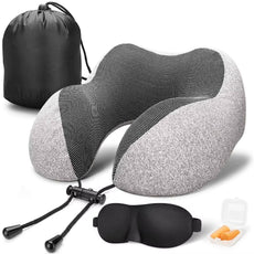 Almohada de Cuello 3 en 1 con Antifaz y Soporte para Oídos - Trendigo