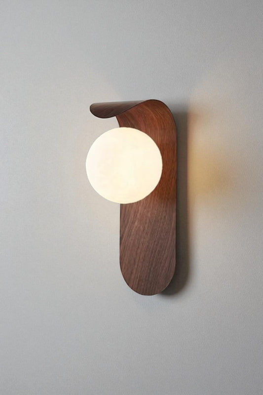 Aplique de Pared Nórdico con Luz LED – Estilo Madera Minimalista - Trendigo