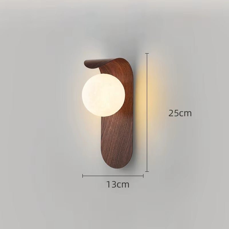 Aplique de Pared Nórdico con Luz LED – Estilo Madera Minimalista - Trendigo