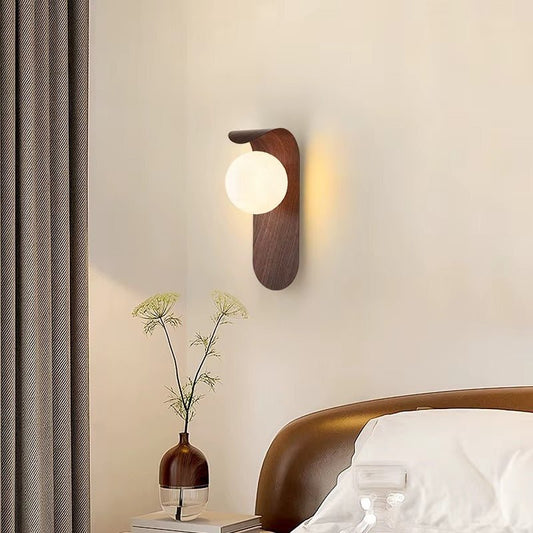Aplique de Pared Nórdico con Luz LED – Estilo Madera Minimalista - Trendigo