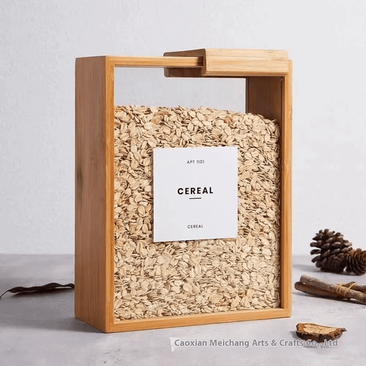 Caja de Almacenamiento de Bambú con Cajones - Trendigo
