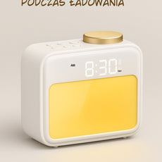 Cyfrowy budzik z dźwiękami natury i światłem nocnym