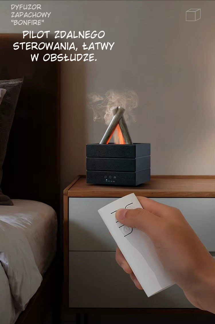Dyfuzor LED USB z Efektem Płomienia i Aromaterapią