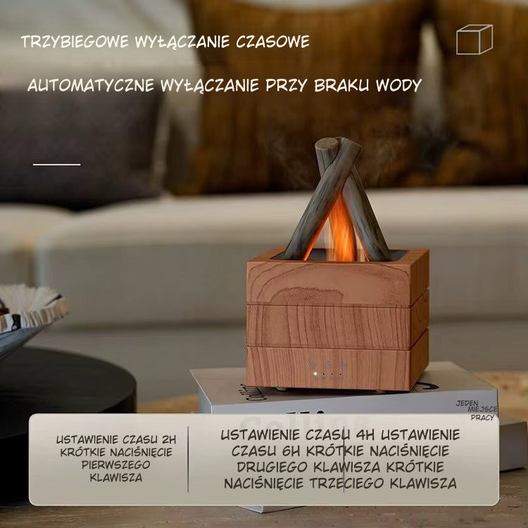 Dyfuzor LED USB z Efektem Płomienia i Aromaterapią