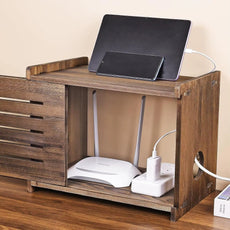 Estante de Pared de Madera Maciza para Almacenamiento y Organización - Trendigo