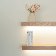 Estante Flotante de Madera con Luz LED – Diseño Minimalista y Elegante - Trendigo