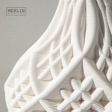 Jarrón Abstracto de Cerámica 3D con Diseño de Raíces Entrelazadas - Trendigo