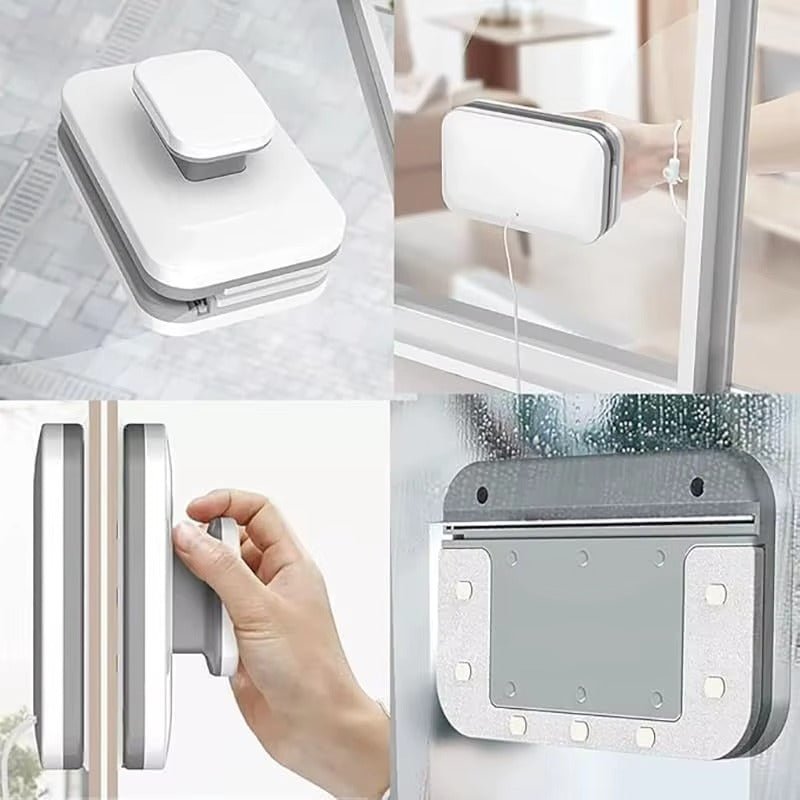 Limpiacristales Magnético de Doble Cara con Rociador Incorporado - Trendigo