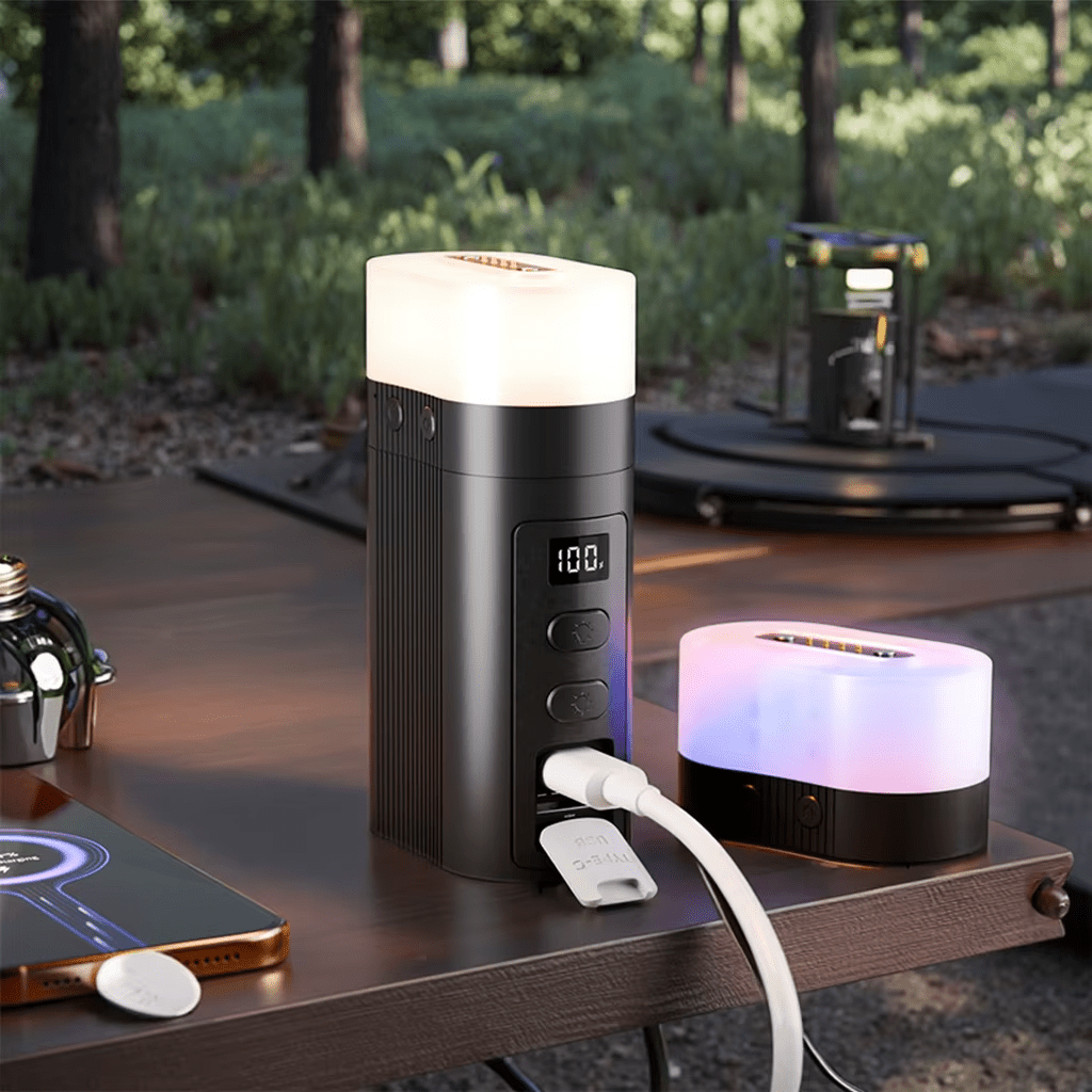 Luz Nómada™ – Lámpara LED 360° para camping y hogar - Trendigo