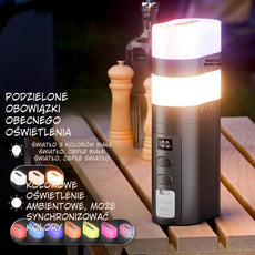Luz Nómada™ – Lampa LED 360° do campingu i domu