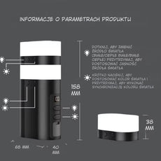 Luz Nómada™ – Lampa LED 360° do campingu i domu