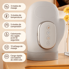Manos Zen™ – Masajeador de manos con calor y compresión 360° - Trendigo