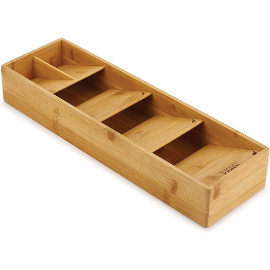 Organizador de Cubiertos de Bambú Ecológico – Compacto y Elegante - Trendigo