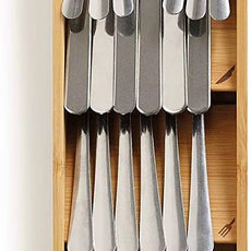 Organizador de Cubiertos de Bambú Ecológico – Compacto y Elegante - Trendigo