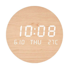Reloj de Pared LED Minimalista de 12'' con Simulación de Fases Lunares - Trendigo