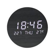 Reloj de Pared LED Minimalista de 12'' con Simulación de Fases Lunares - Trendigo
