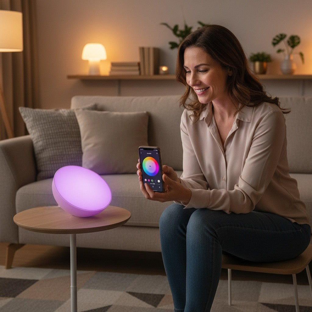 Inteligentna Lampa Nastrojowa RGB™ – Sterowanie przez Aplikację, Alexa & Google Home
